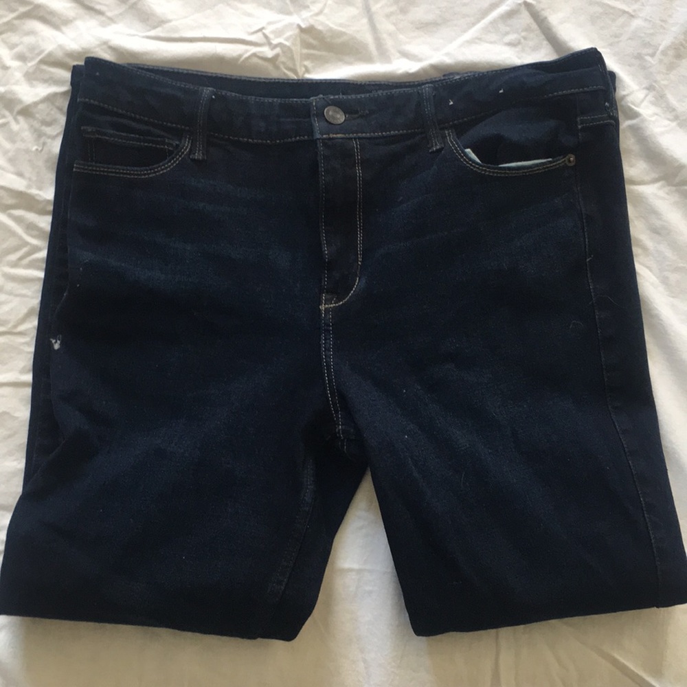 Never worn Abercrombie & Fitch dark blue jeans
